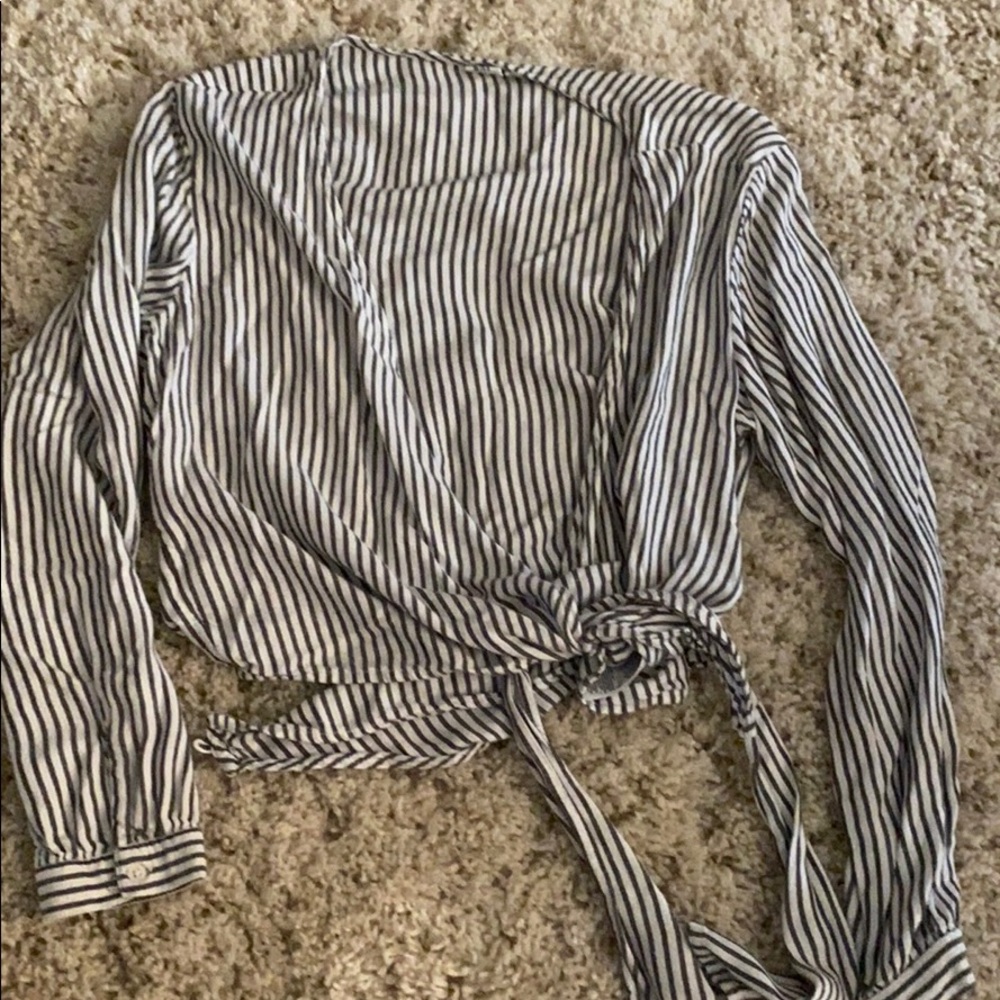 Long sleeve wrap top - GAP